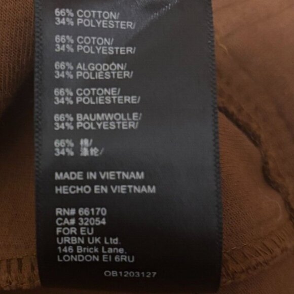 Urban Outfitters Burnt Orange Wide Leg High Rise Sweat Pant Womens Size Medium - Picture 5 of 5